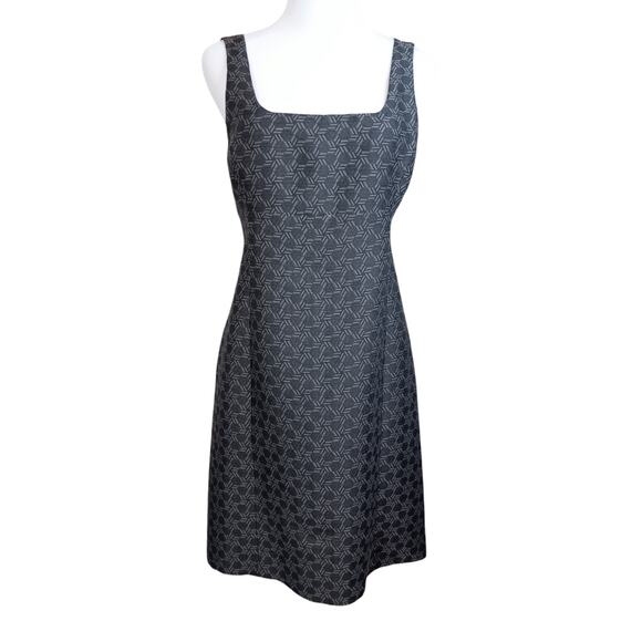 MICHAEL KORS COLLECTION Dress Silk Linen Jacquard Size 2 Made in Italy Gray - Picture 10 of 12